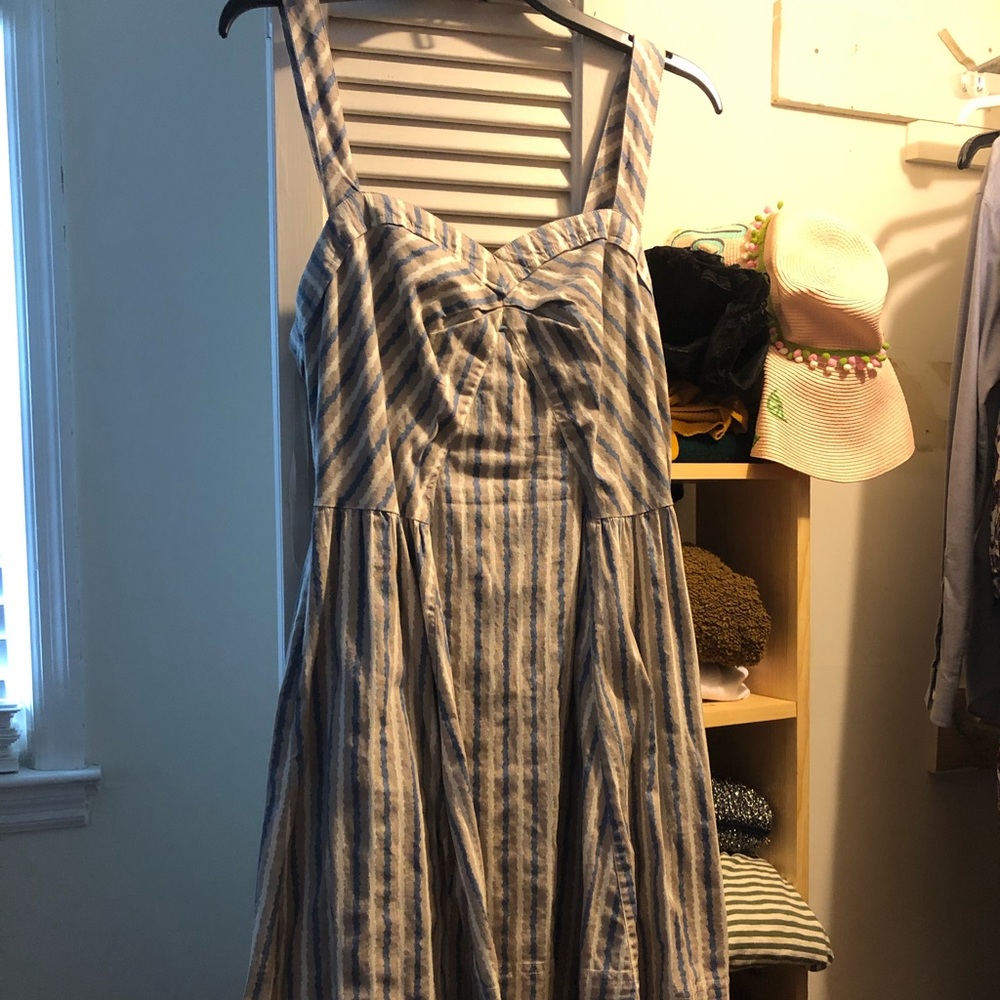 Free People 100% cotton striped summer dress